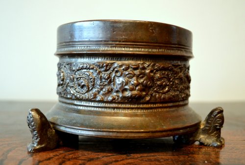 Important bronze inkwell of Renaissance period