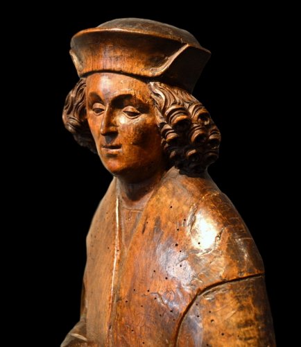 XVIe siècle et avant - Sculpture représentant le Saint Vitus, Allemagne du Sud vers 1500