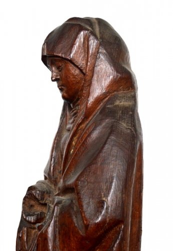 Antiquités - Sculpture 'Vierge de Calvaire' Début XVIe siècle