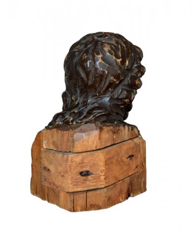 Buste en tilleul sculpté de Saint Jean Baptiste XVIe siècle - Steven Bouchaert