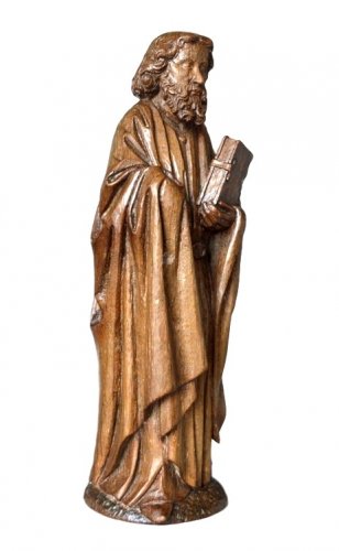 Oak carved gothic statue, Brabant circa 1480 - Sculpture Style Middle age