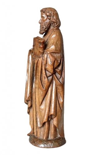 Sculpture  - Oak carved gothic statue, Brabant circa 1480