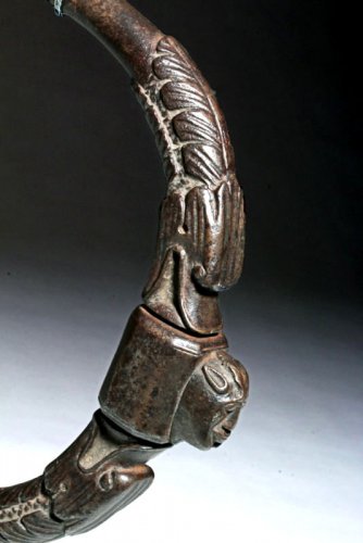 A French iron door handle.17th century - 