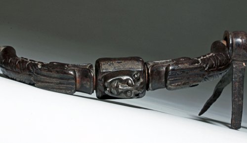 A French iron door handle.17th century - 