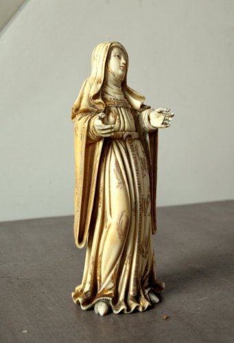 Vierge en os sculpté, Philippines XVIIe siècle - Steven Bouchaert