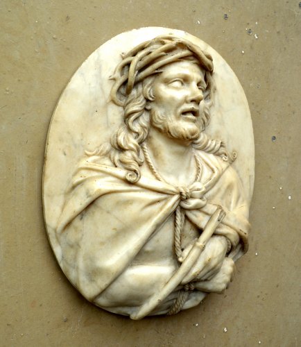 Sculpture Sculpture en Marbre - Flagellation de Christ - Relief en marbre Carrara XVIIe siècle