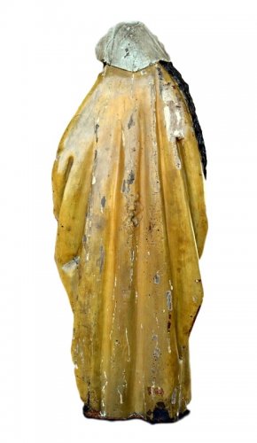 Antiquités - Statue de sainte Marie Madeleine en bois sculpté, fin XVe siècle