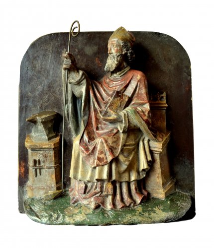 Important stone relief of St-Eloy, 15th century