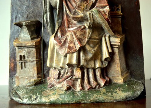 Important stone relief of St-Eloy, 15th century - 