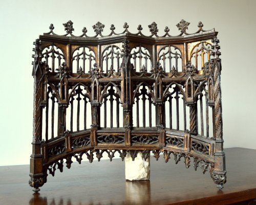 Carved oak Baldachin.Late 15th century - Architectural & Garden Style Middle age