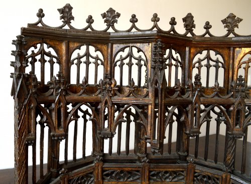 Carved oak Baldachin.Late 15th century - Middle age