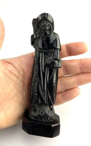 Sculpture  - Jet figure of St-James.17th century