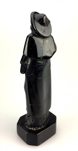 17th century - Jet figure of St-James.17th century