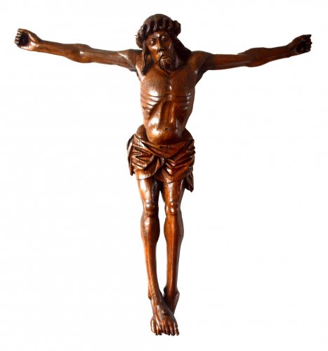 Christ in oak wood. Circa 1500