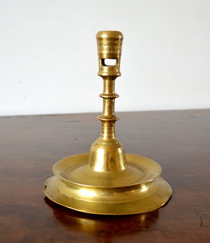 A Gothic brass Candlestick.Late 15th century. - 
