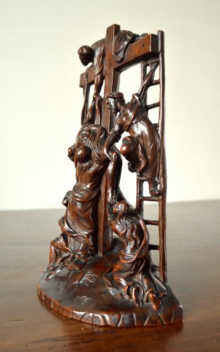 The Descent from the Cross - Walnut group Late 17th century. - 