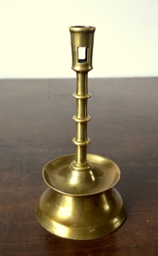 A Gothic brass Candlestick.Late 15th century. - 