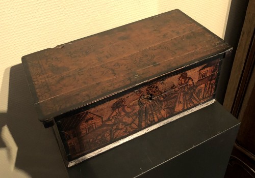 Casket in cedar wood. Northern italy. c1580. - 