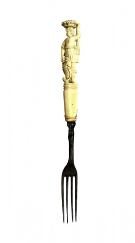 Fork with ivory handle,17th century