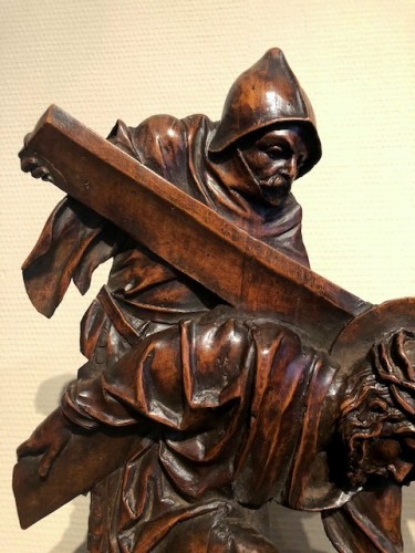 Relief in wood &#039;Road to the calvary&#039;.  Mid-16th century - 