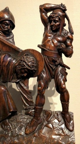 Relief in wood &#039;Road to the calvary&#039;.  Mid-16th century - 