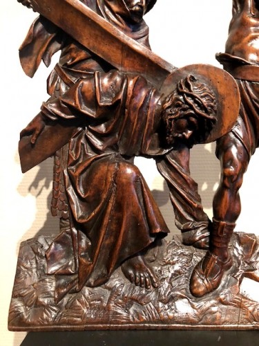  - Relief in wood &#039;Road to the calvary&#039;.  Mid-16th century