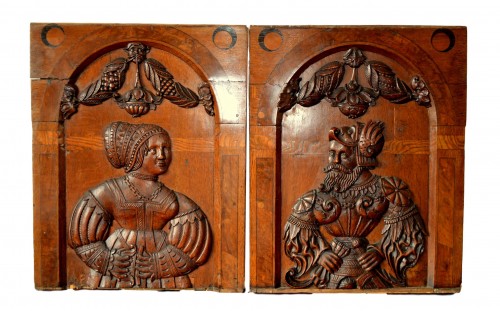 A pair of marquetry panels, Nuremberg Late 16th century