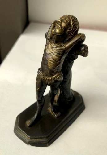 Sculpture  - A miniature gilt bronze sculpture.Late 15th century.