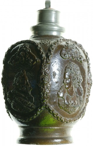  - Creussen stoneware flask.Germany circa 1620