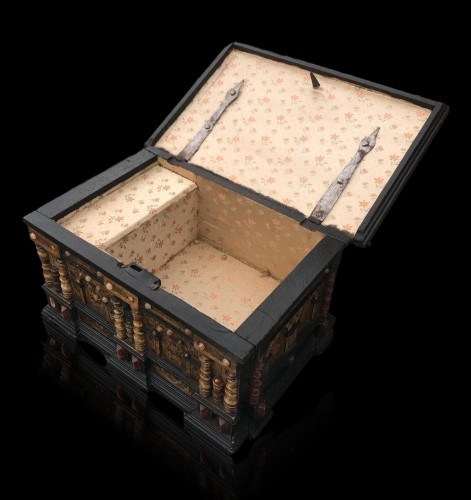 Renaissance - Coffret en bois noirci et albâtre - Allemagne vers 1600