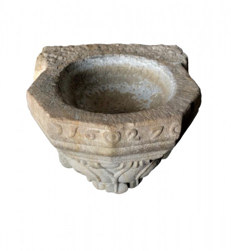 Stone holy water font,17th century