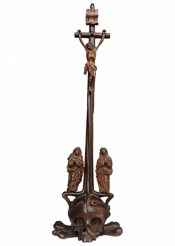 A German boxwood Crucifix. 17th century.