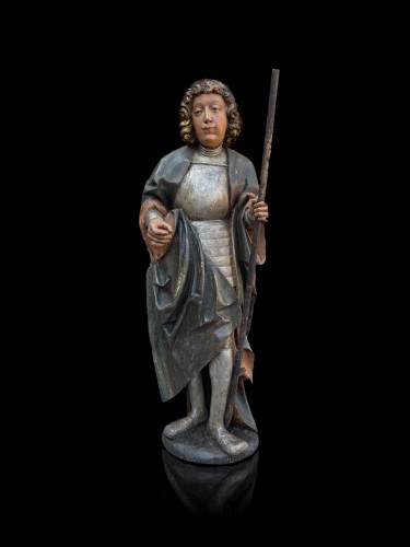 A Swabian sculpture of Saint-Victor. Late 15th century - Sculpture Style Middle age