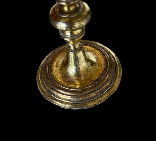 A gilt bronze and silver miniature Chalice. Early 17th century - 
