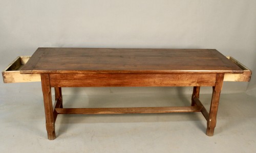 Mobilier Table & Guéridon - Table de ferme en chêne début XIXe