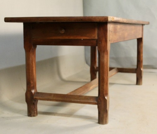 XIXe siècle - Table de ferme en chêne début XIXe