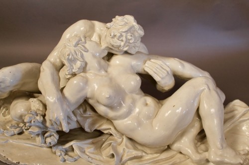 Sculpture Sculpture en Terre cuite - Le Baiser - Léon Ernest Drivier (1878-1951)
