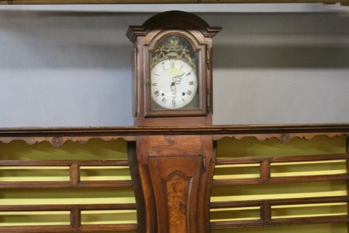 Antiquités - Vaisselier horloge Bressan XVIIIe