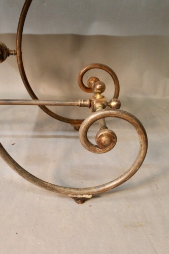 Table de boucher en fonte et fer forgé - Art Déco