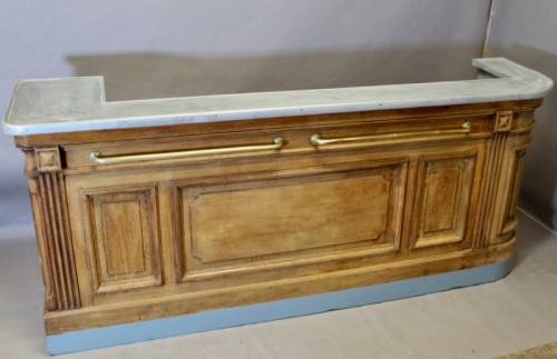 Architectural & Garden  - Oak Bar Counter With Pewter Top