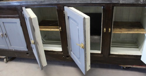 Antiquités - Oak Bar Counter With Pewter Top