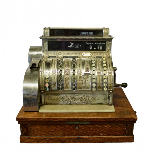 National Company Cash Register In Francs And Cents 