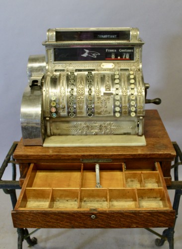 National Company Cash Register In Francs And Cents  - 