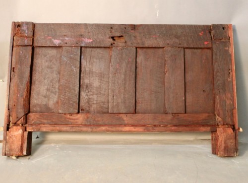 Gothic Chest Panel In 16th Century Oak - 