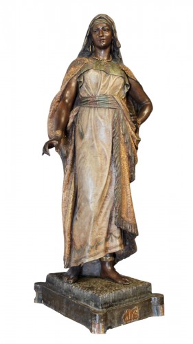 Alba, Polychrome Terracotta After Friedrich Goldscheider