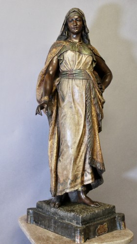 19th century - Alba, Polychrome Terracotta After Friedrich Goldscheider
