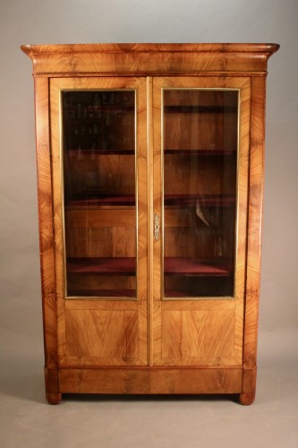 Mahogany Library From The Restoration Period  - Furniture Style Restauration - Charles X