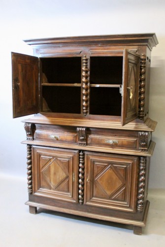 Late 17th Century walnut two-piece Sideboard - 