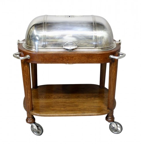 Table roulante Art Déco,  argenterie de la Maison Renaud et J Clermont à Genève