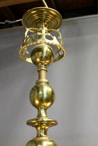 Very large Napoléon III brass billiard hanger - Napoléon III